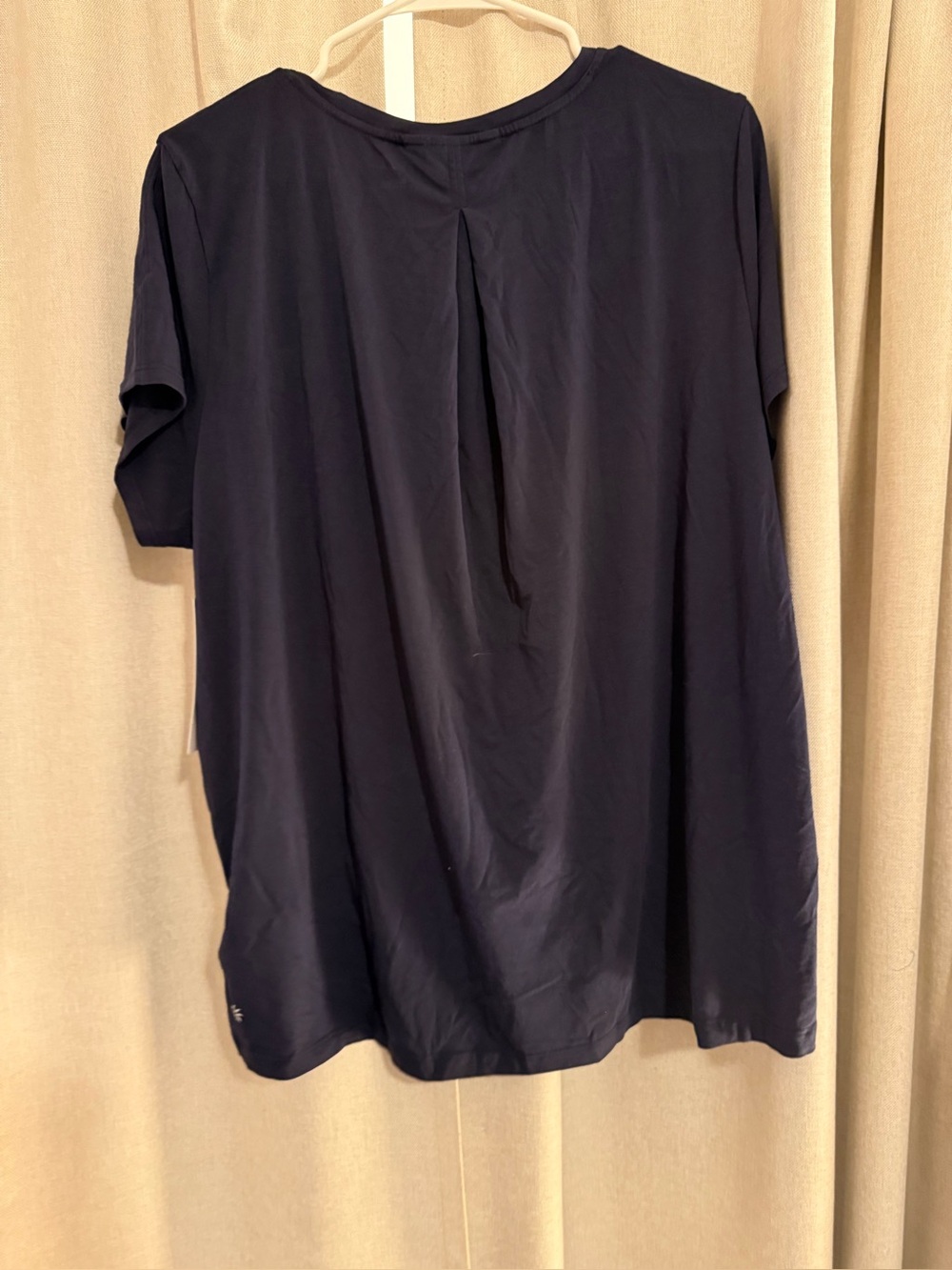 NWT Athleta Women's With Ease Navy Short Sleeve Performance Tee M Tall - Picture 3 of 3